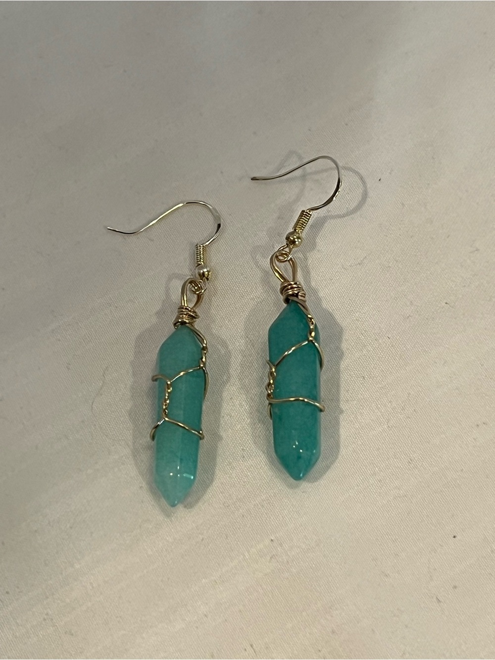 Wire Wrapped Earrings - Picture 2 of 3
